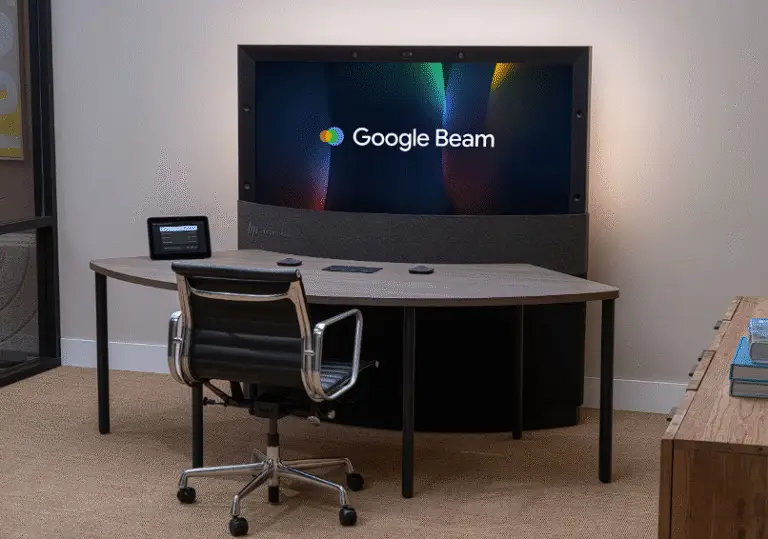 A live demo of HP Dimension and Google Beam at InfoComm 2025 showcasing next-generation virtual collaboration tools, holographic telepresence, and immersive workspaces.